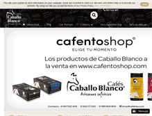 Tablet Screenshot of cafescaballoblanco.com